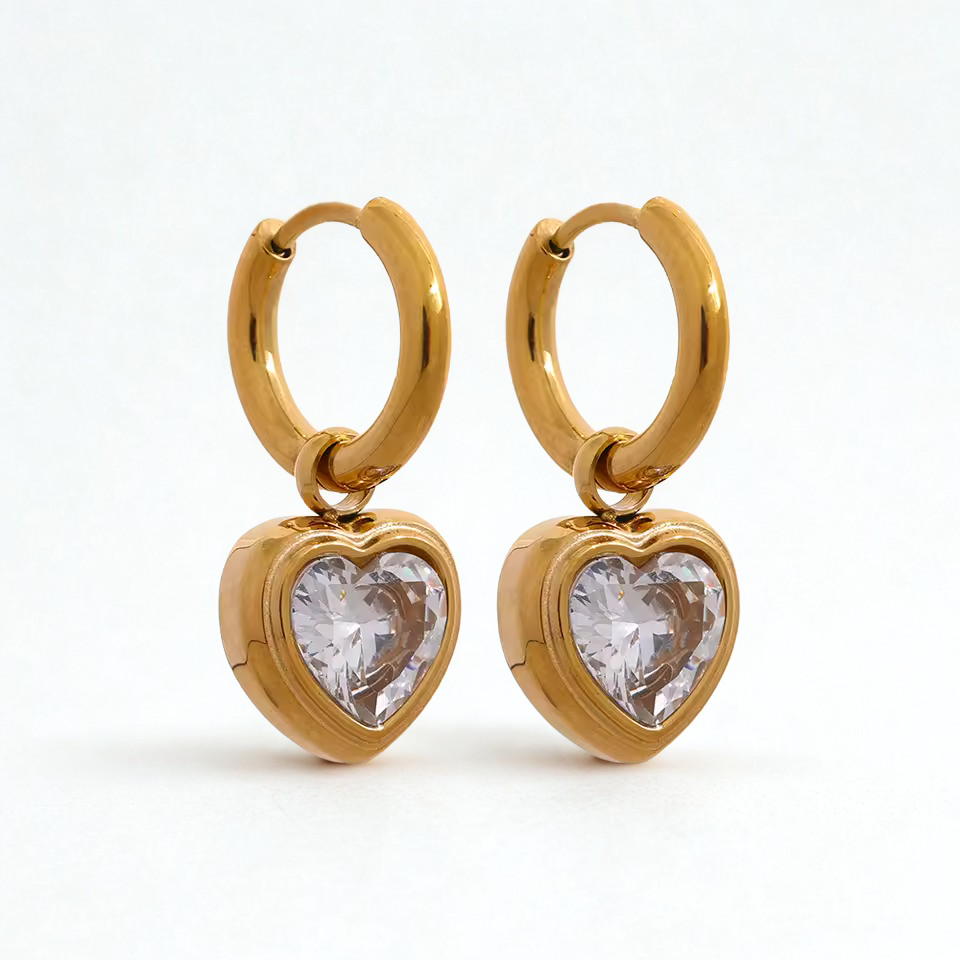 Pendientes - Heart Drop