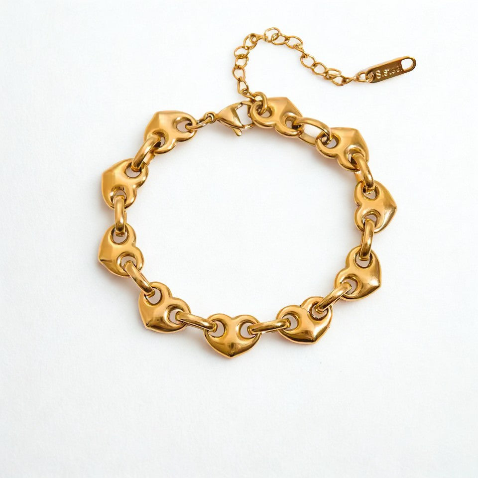 Pulsera Heart Chain