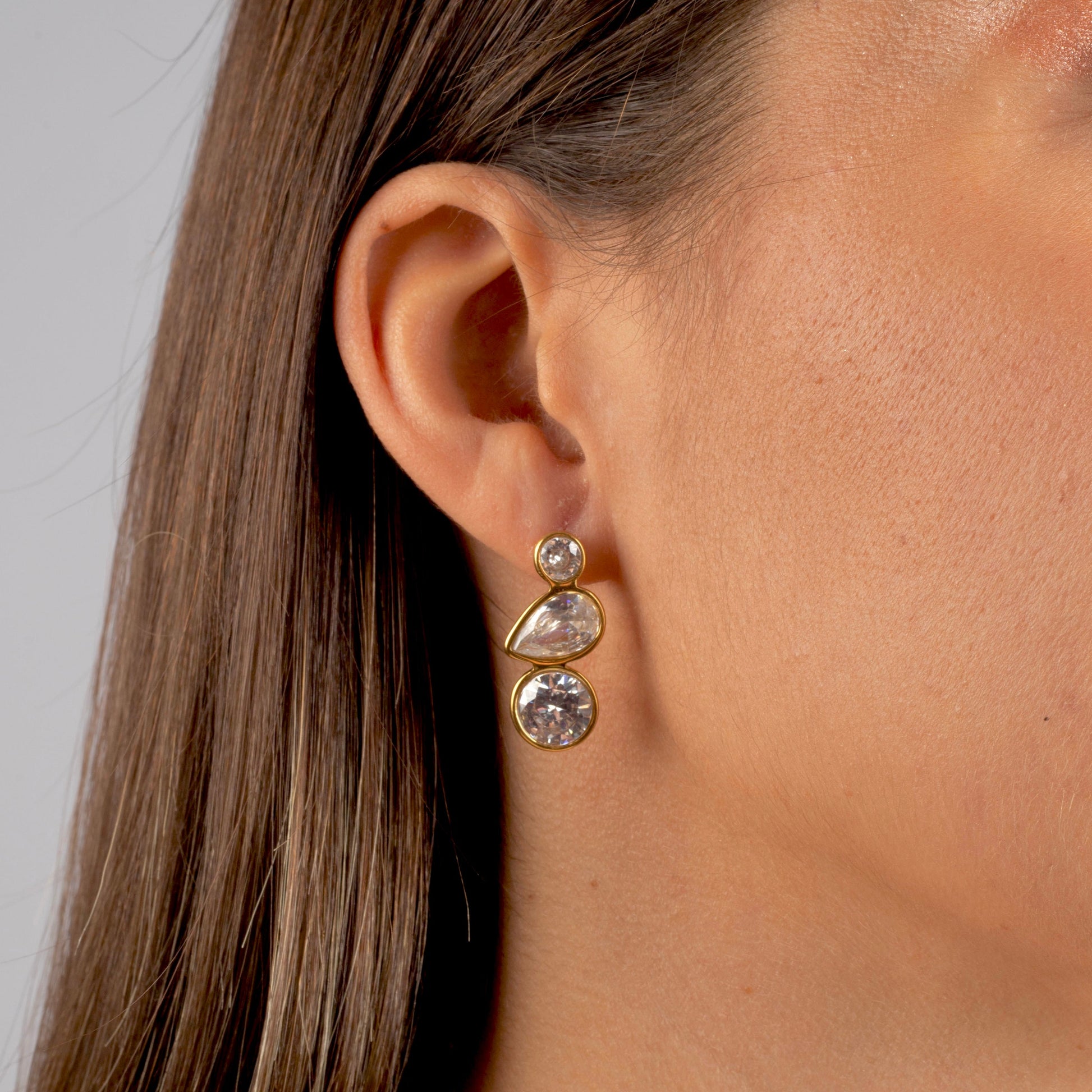 Pendientes Long Crystal