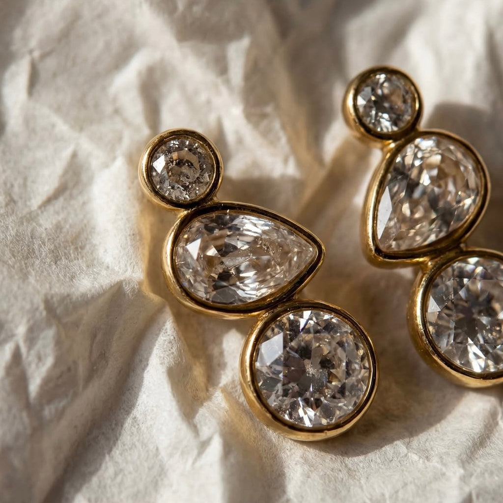 Pendientes Long Crystal