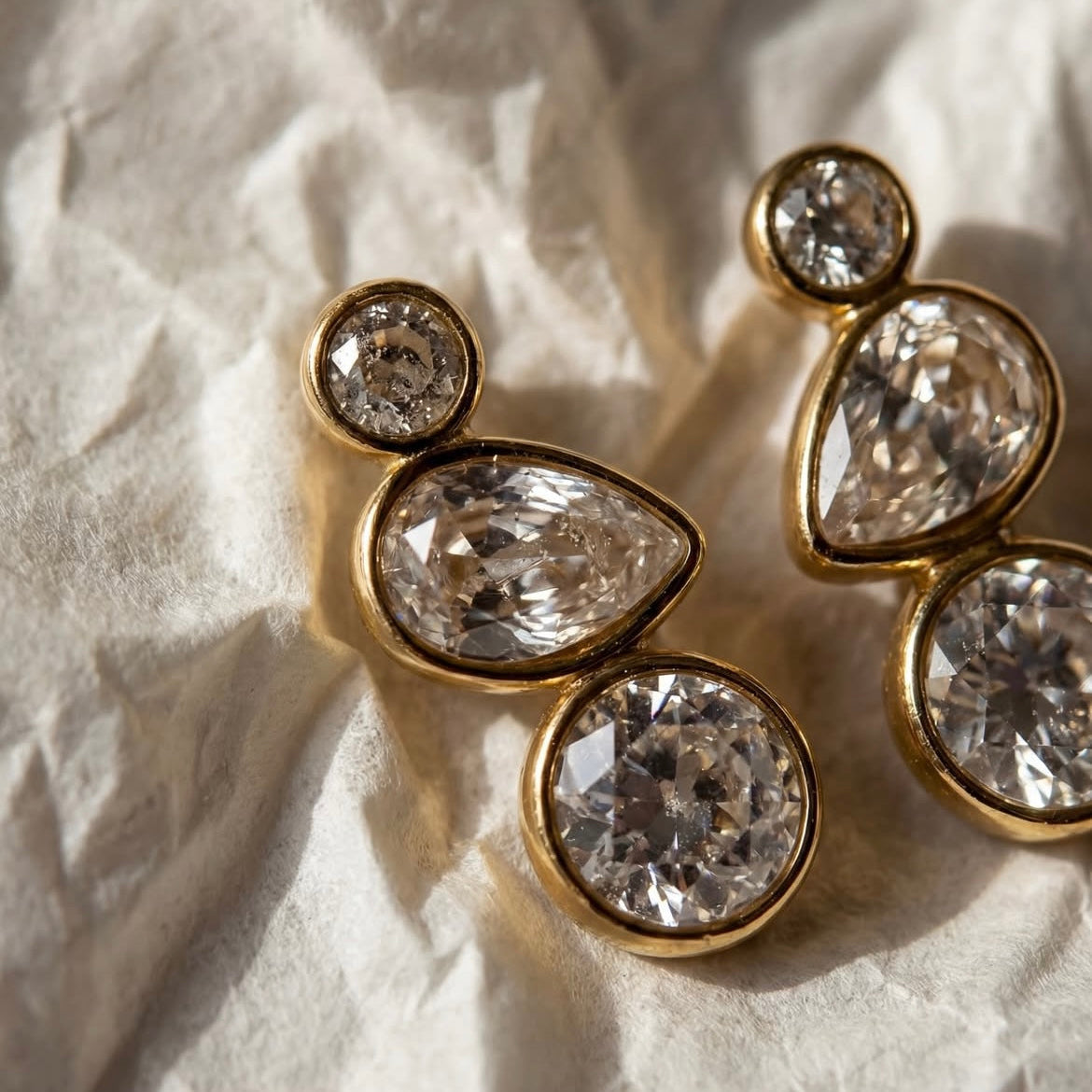 Pendientes Long Crystal