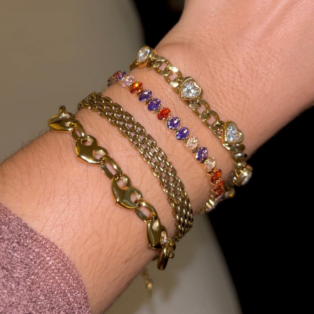 Pulsera Heart Chain