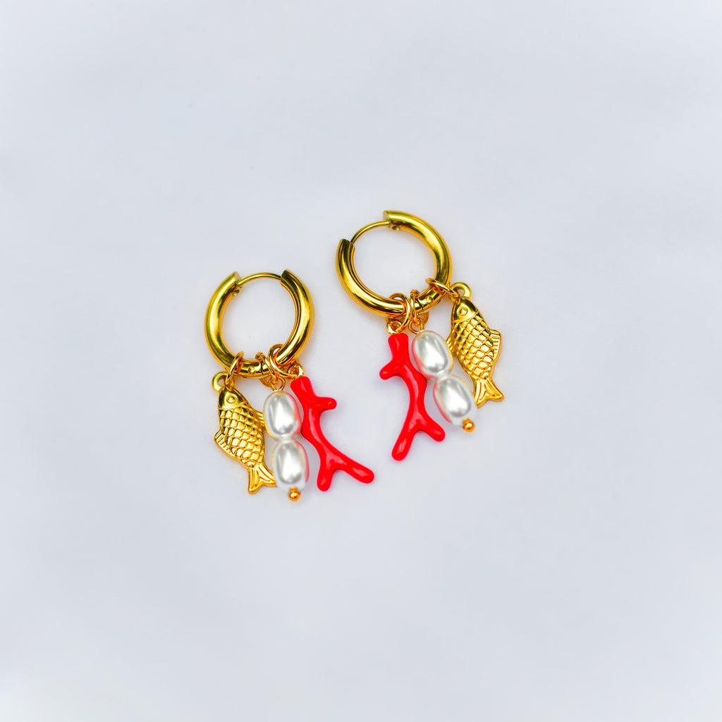 Pendientes - Red Fish