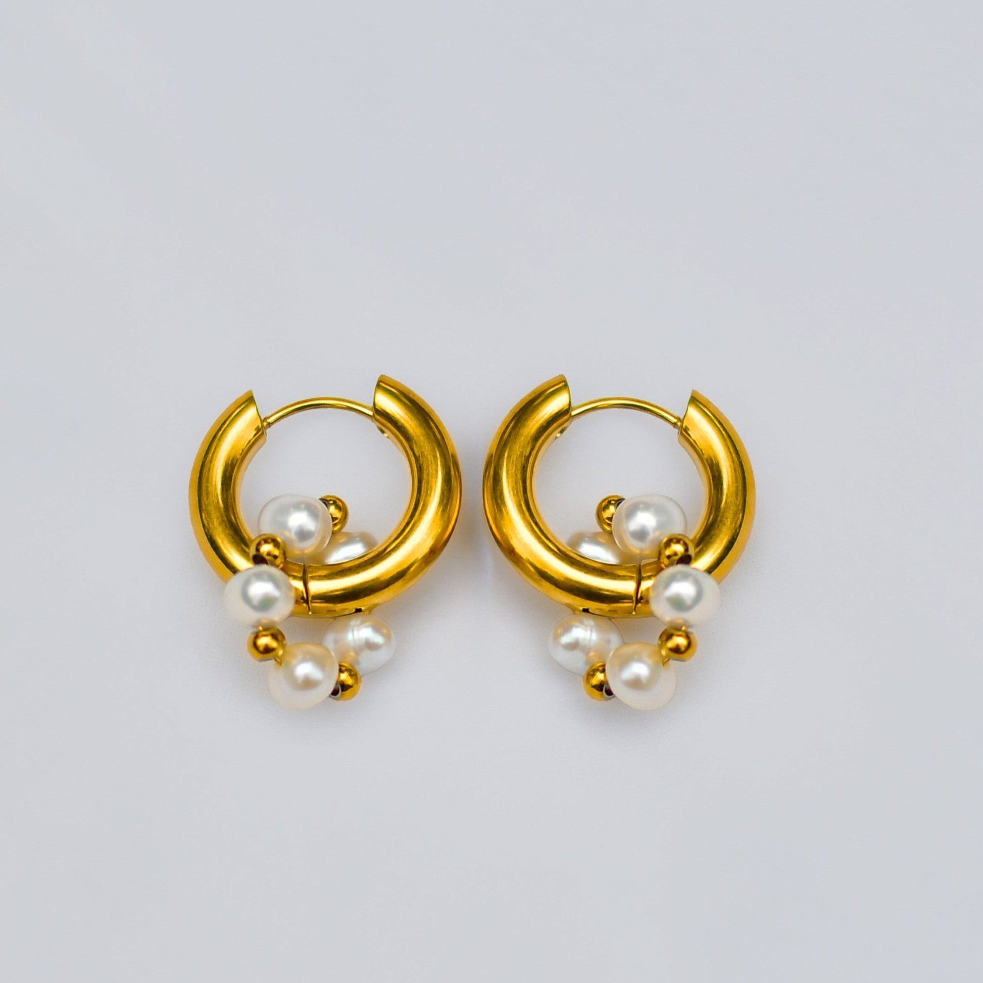Pendientes - Round Pearl