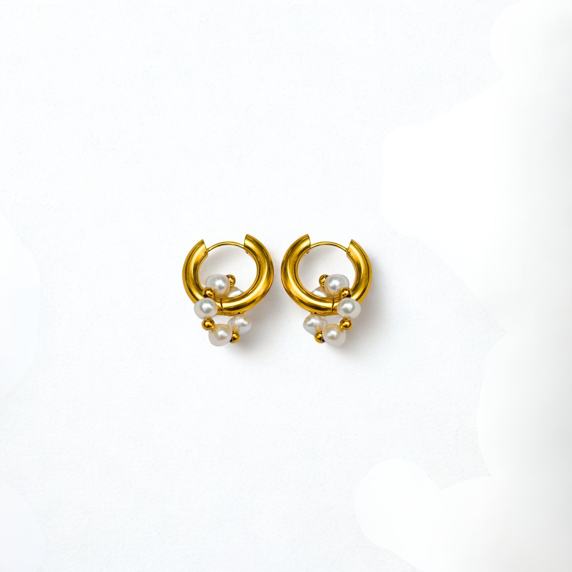 Pendientes - Round Pearl